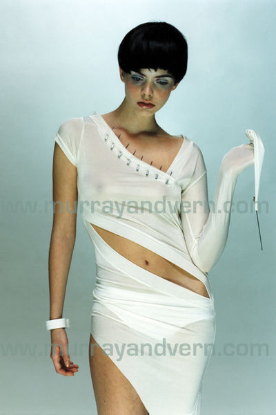 Sheer Assymetric Dress
